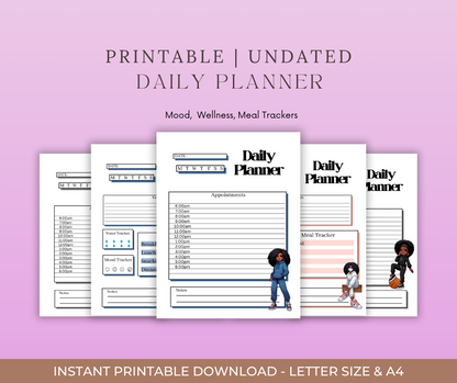 Davi Nevae Creates- Instant Downloads- Adorable Themed Planners, Printable Bundle