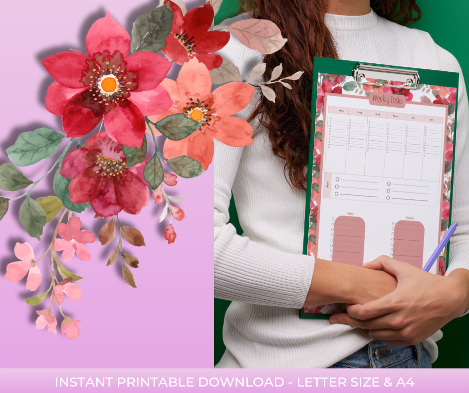 Davi Nevae Creates- Instant Downloads-Productively Positive Planner- Printable