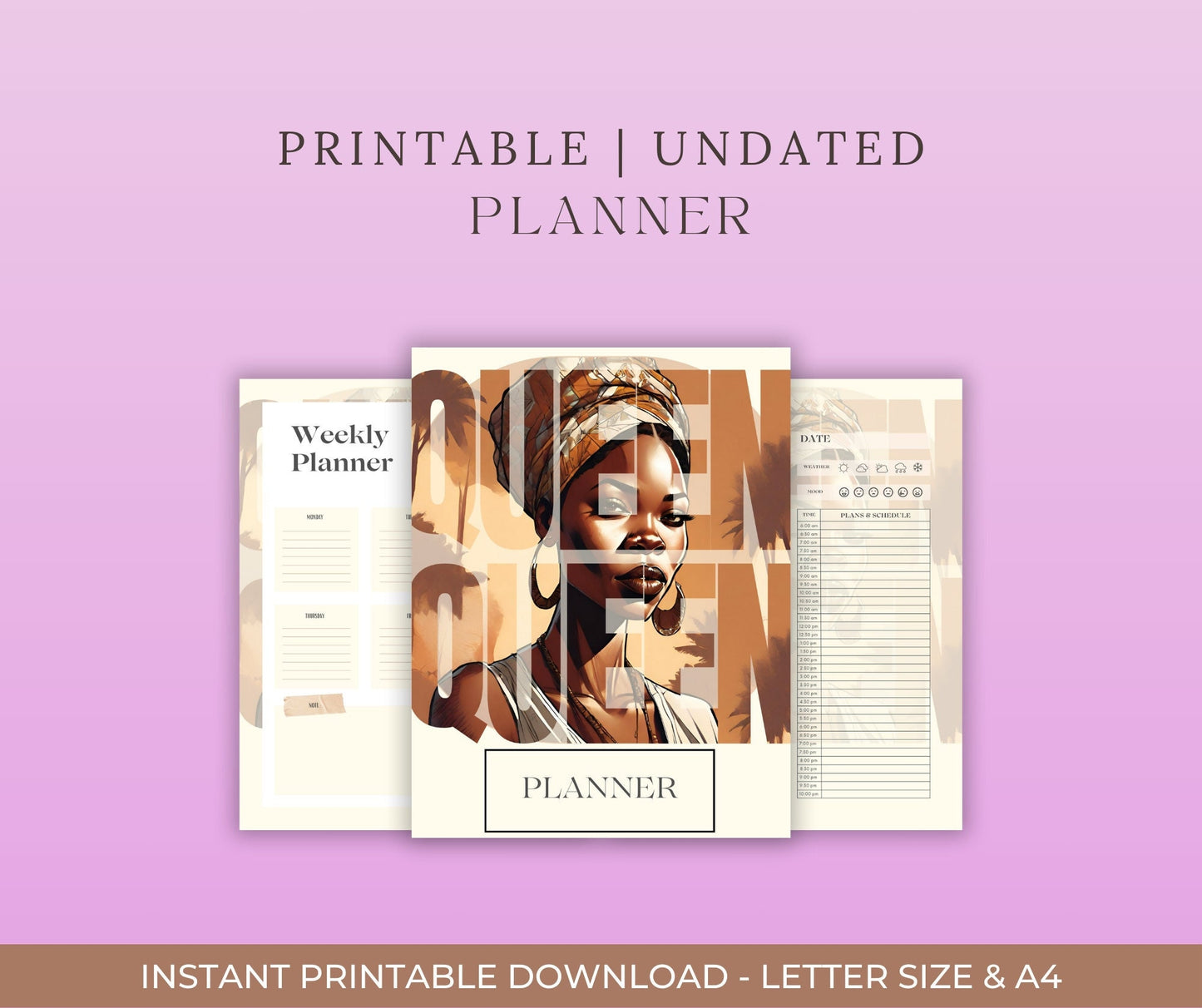 Davi Nevae Creates- Instant Downloads-Queen Planner-Printable